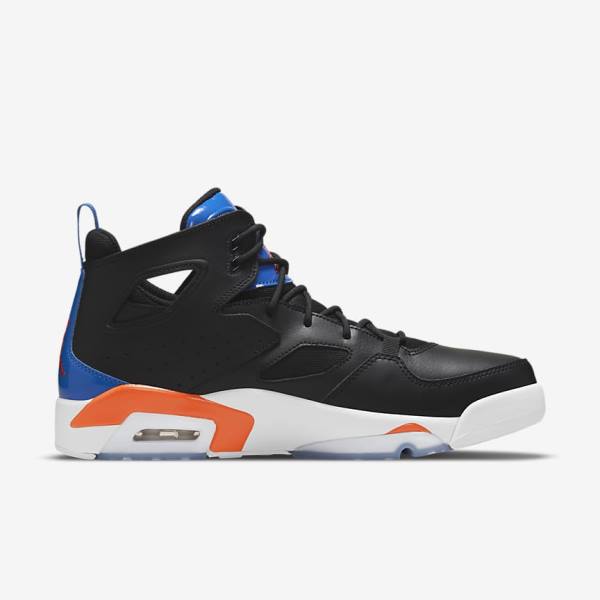 Black / Royal / White / Orange Nike Jordan Flight Club 91 Men's Jordan Shoes | NK523KDJ