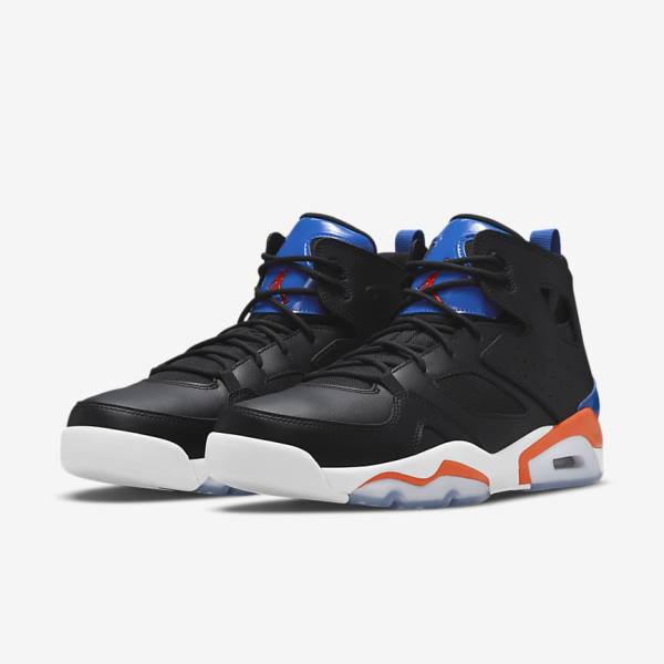 Black / Royal / White / Orange Nike Jordan Flight Club 91 Men's Jordan Shoes | NK523KDJ