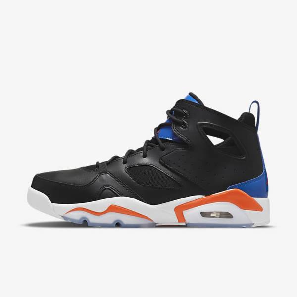 Black / Royal / White / Orange Nike Jordan Flight Club 91 Men\'s Jordan Shoes | NK523KDJ