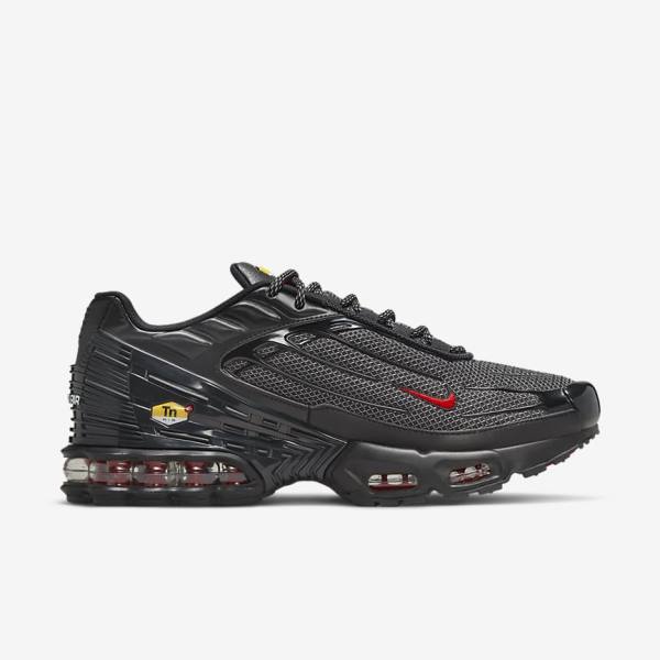 Black / Silver / Red Nike Air Max Plus 3 Men's Sneakers | NK572YJM