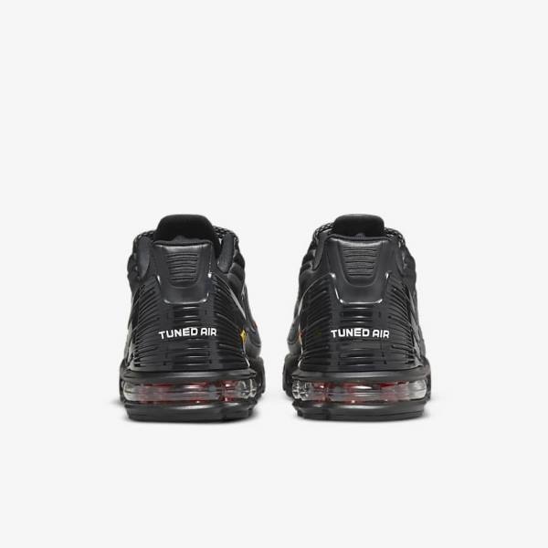 Black / Silver / Red Nike Air Max Plus 3 Men's Sneakers | NK572YJM