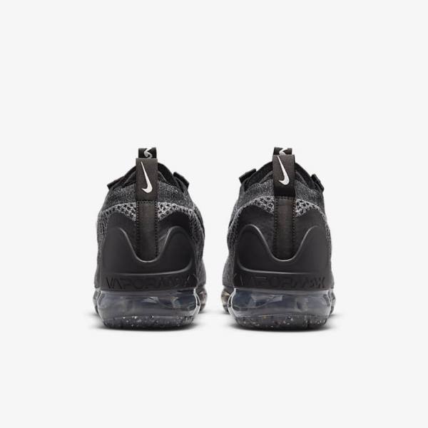 Black / White / Dark Grey / Black Nike Air VaporMax 2021 FK Men's Sneakers | NK042ESQ