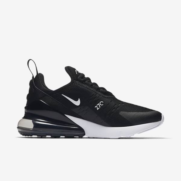 Black / White / Dark Grey Nike Air Max 270 Women's Sneakers | NK164IZR