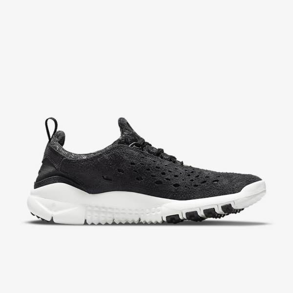 Black / White / Dark Grey Nike Free Run Trail Men's Sneakers | NK640DRX