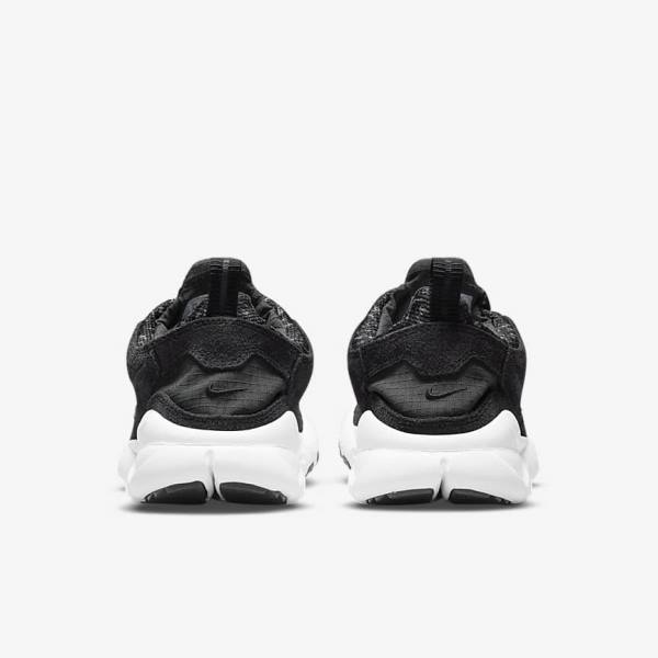 Black / White / Dark Grey Nike Free Run Trail Men's Sneakers | NK640DRX