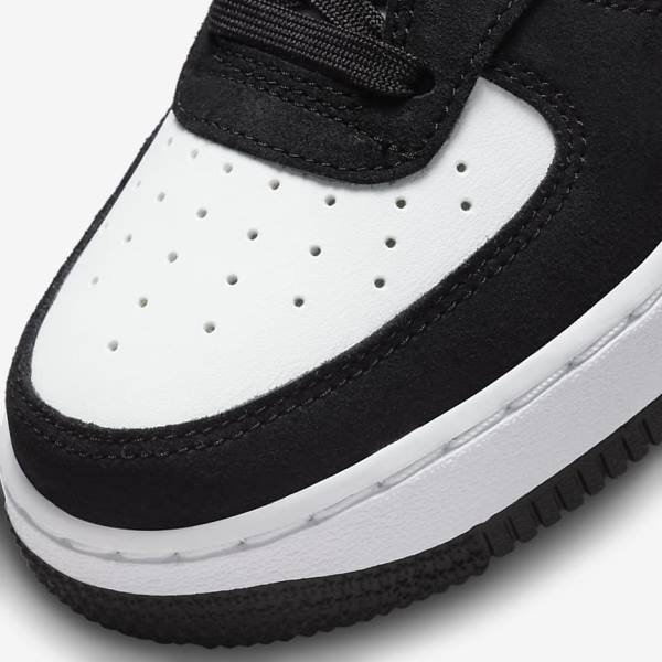 Black / White / Dark Nike Air Force 1 LV8 Older Kids' Sneakers | NK581HCI