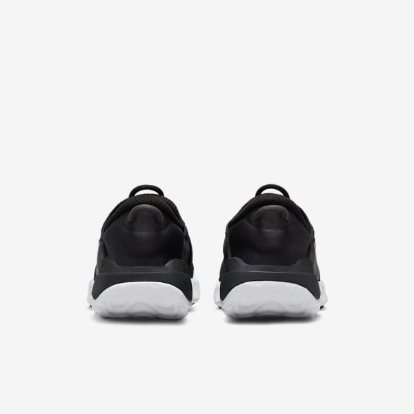 Black / White / Grey Nike Flow Older Road Kids' Running Shoes | NK309IZP