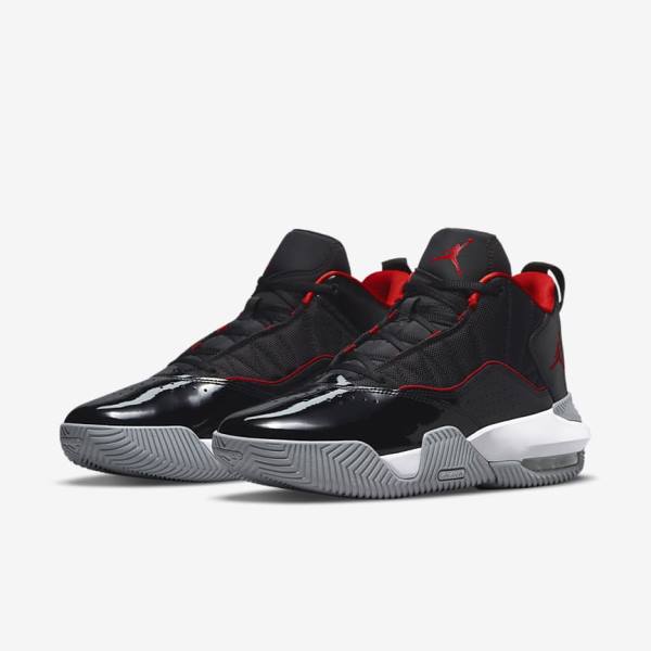 Black / White / Grey / Red Nike Jordan Stay Loyal Men's Sneakers | NK985QZY