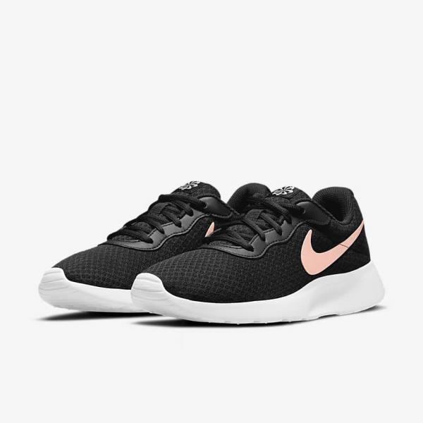 Black / White / Metal Red Brown Nike Tanjun Women's Sneakers | NK941IQV