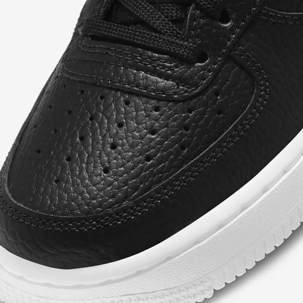 Black / White Nike Air Force 1 Older Kids' Sneakers | NK270MBD