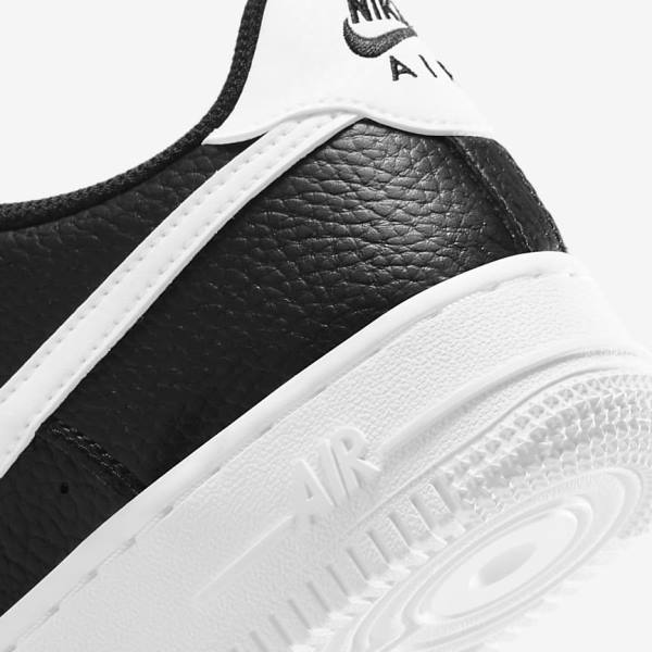 Black / White Nike Air Force 1 Older Kids' Sneakers | NK270MBD