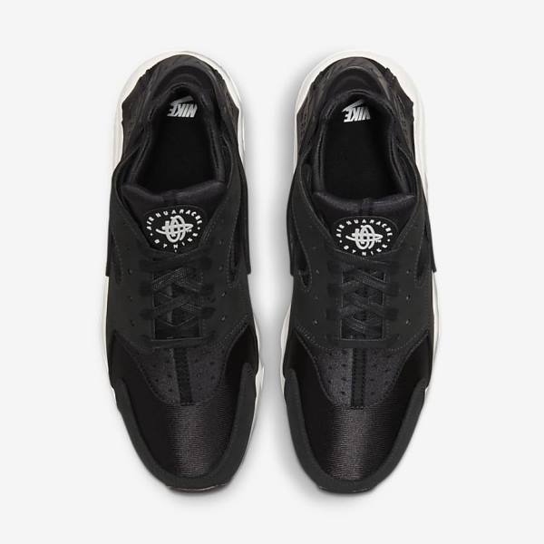 Black / White Nike Air Huarache LE Men's Sneakers | NK307YKX