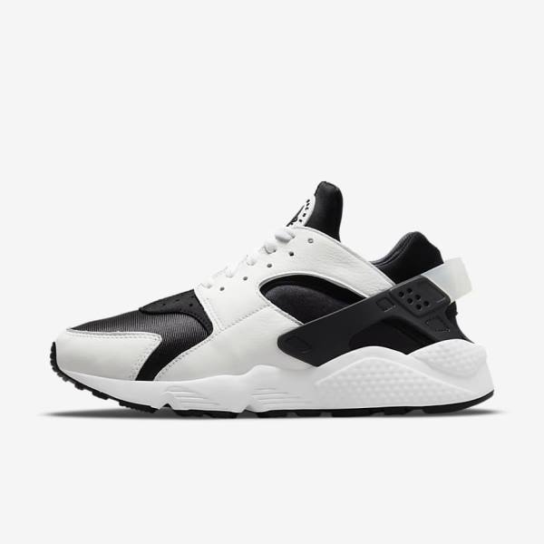 Black / White Nike Air Huarache Men\'s Sneakers | NK872VGN