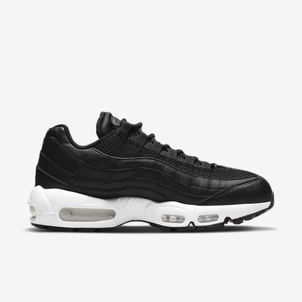 Black / White Nike Air Max 95 Women's Sneakers | NK092NXY