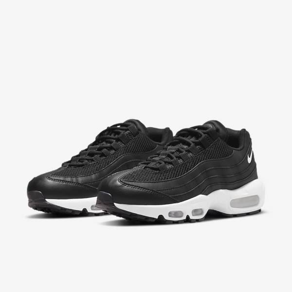 Black / White Nike Air Max 95 Women's Sneakers | NK092NXY