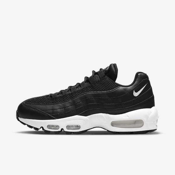 Black / White Nike Air Max 95 Women\'s Sneakers | NK092NXY