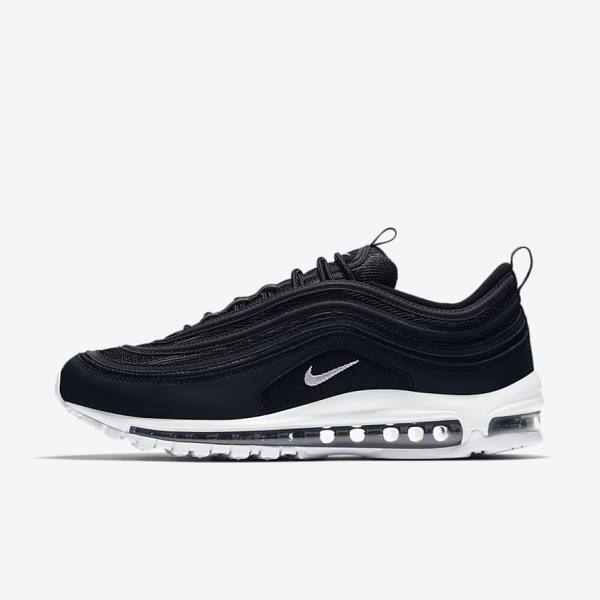 Black / White Nike Air Max 97 Men\'s Sneakers | NK687FAJ