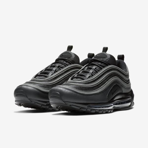 Black / White Nike Air Max 97 Men's Sneakers | NK725KFR