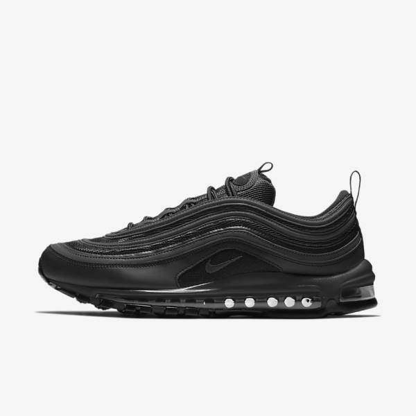 Black / White Nike Air Max 97 Men\'s Sneakers | NK725KFR