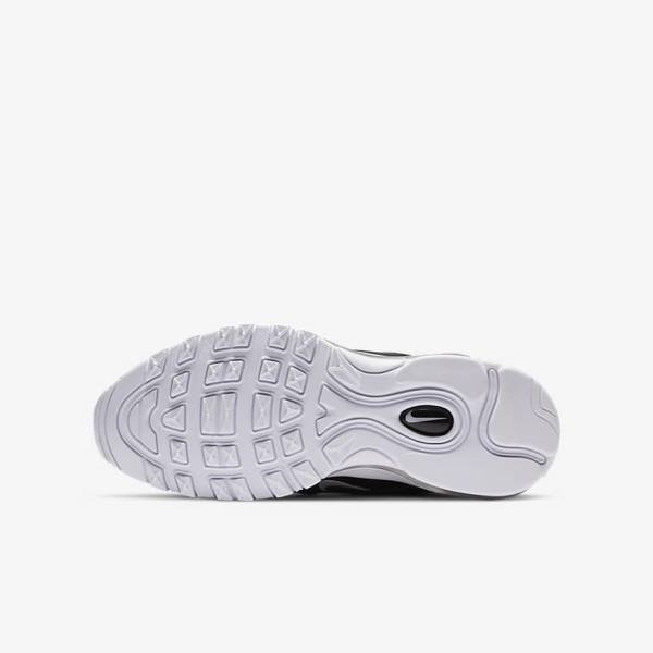 Black / White Nike Air Max 97 Older Kids' Sneakers | NK405RLN