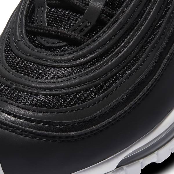 Black / White Nike Air Max 97 Older Kids' Sneakers | NK405RLN