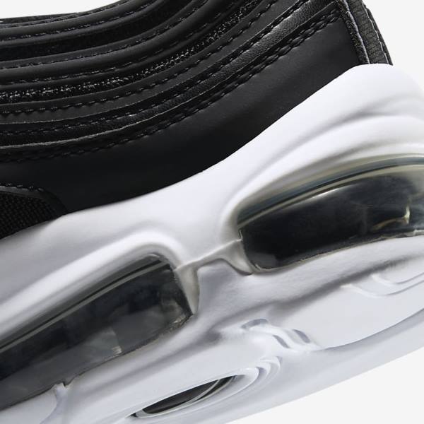 Black / White Nike Air Max 97 Older Kids' Sneakers | NK405RLN