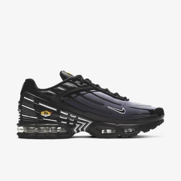 Black / White Nike Air Max Plus III Men's Sneakers | NK352BRL