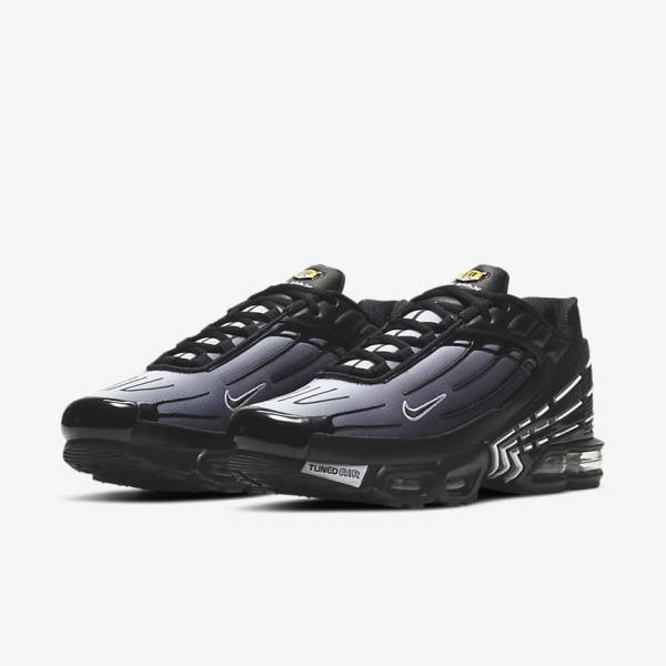 Black / White Nike Air Max Plus III Men's Sneakers | NK352BRL