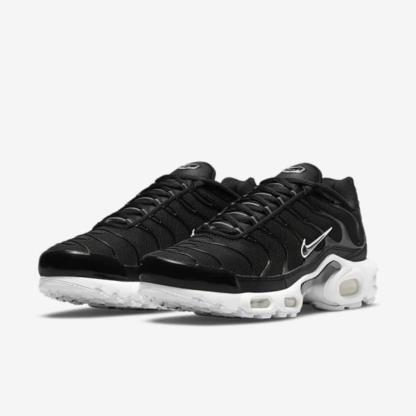 Black / White Nike Air Max Plus Women's Sneakers | NK725UYD