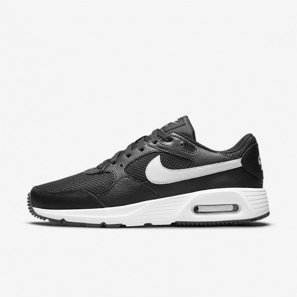 Black / White Nike Air Max SC Men\'s Sneakers | NK826JUX