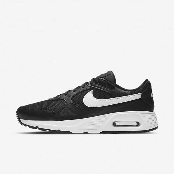 Black / White Nike Air Max SC Women\'s Sneakers | NK965XID