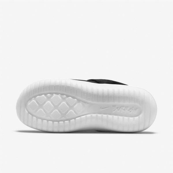 Black / White Nike Burrow Slipper Women's Sneakers | NK713AYN