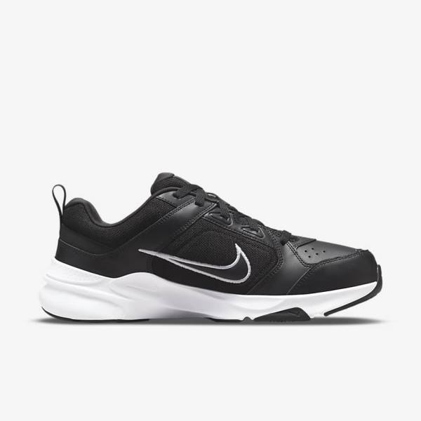 Black / White Nike Defy All Day (Extra Wide) Men's Sneakers | NK860PCS