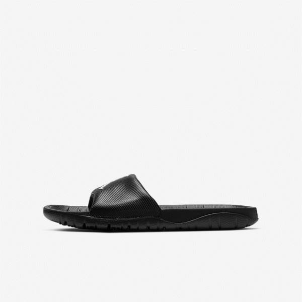 Black / White Nike Jordan Break Older Kids\' Slides | NK721AFE