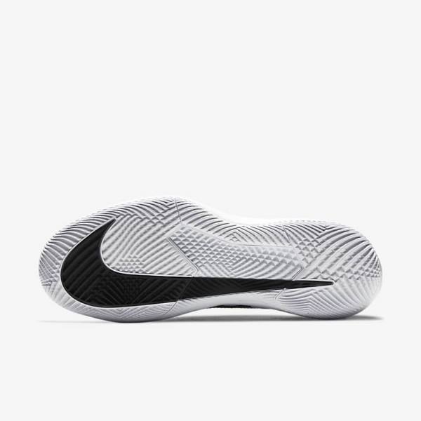 Black / White Nike NikeCourt Air Zoom Vapor Pro Hard-Court Men's Tennis Shoes | NK540BJN