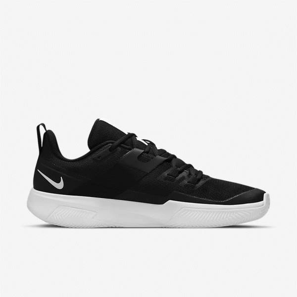 Black / White Nike NikeCourt Vapor Lite Clay Court Men's Tennis Shoes | NK940UGW