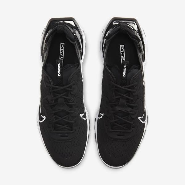 Black / White Nike React Vision Men's Sneakers | NK136OSE