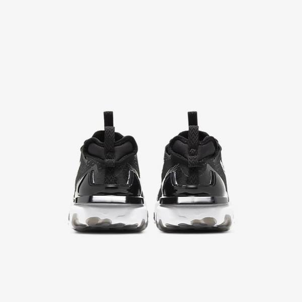 Black / White Nike React Vision Men's Sneakers | NK136OSE