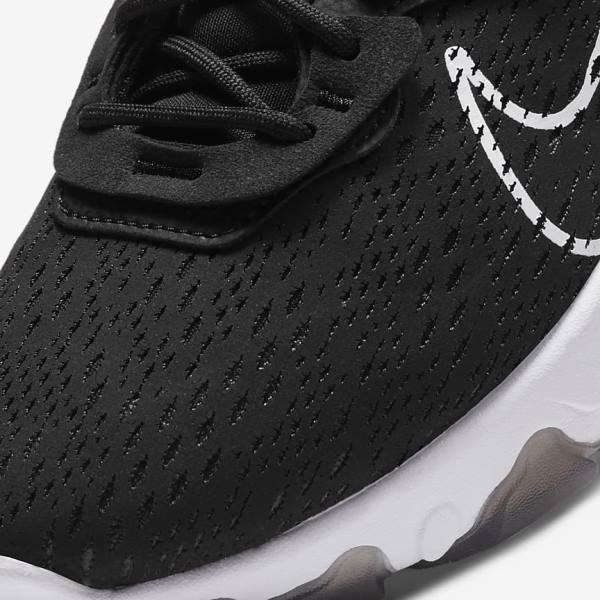 Black / White Nike React Vision Men's Sneakers | NK136OSE