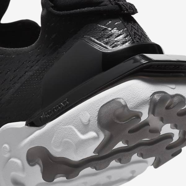 Black / White Nike React Vision Men's Sneakers | NK136OSE