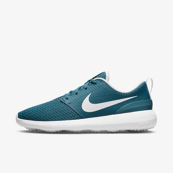 Black / White Nike Roshe G Men\'s Golf Shoes | NK501LVF