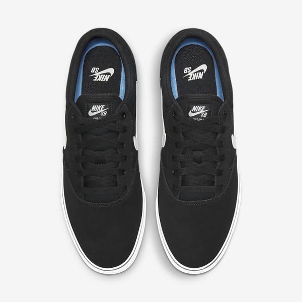 Black / White Nike SB Chron 2 Men's Skate Shoes | NK315BJC