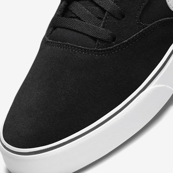 Black / White Nike SB Chron 2 Men's Skate Shoes | NK315BJC