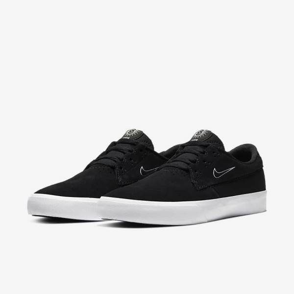 Black / White Nike SB Shane Men's Sneakers | NK605PWY