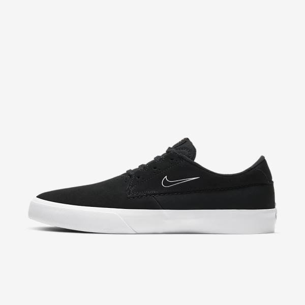 Black / White Nike SB Shane Men\'s Sneakers | NK605PWY