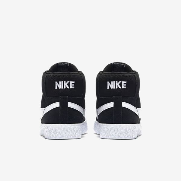 Black / White Nike SB Zoom Blazer Mid Women's Sneakers | NK531NZE