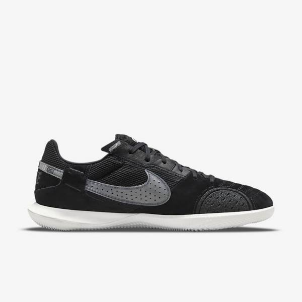 Black / White Nike Streetgato Men's Football Shoes | NK314DIX