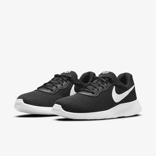 Black / White Nike Tanjun Men's Sneakers | NK843ITY