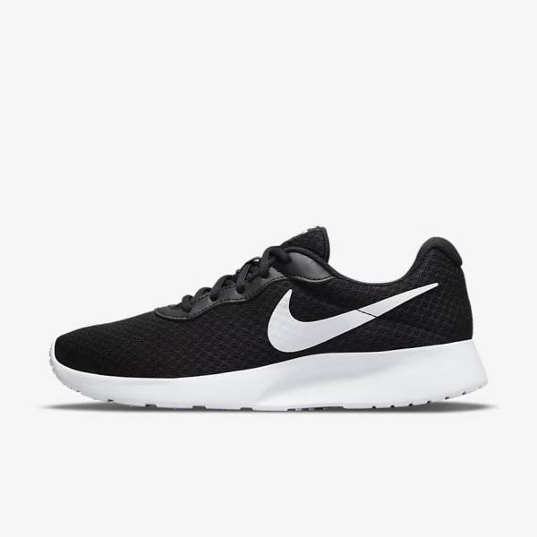 Black / White Nike Tanjun Women\'s Sneakers | NK246IYS