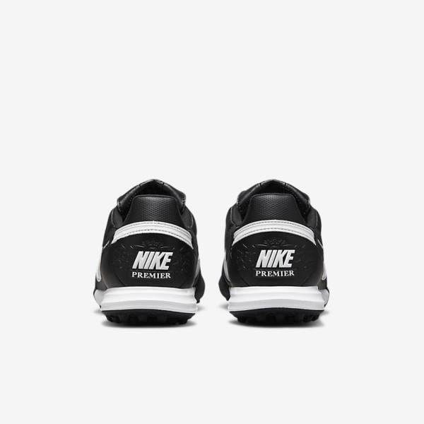 Black / White Nike The Premier 3 TF Artificial-Turf Men's Football Shoes | NK249ZTJ